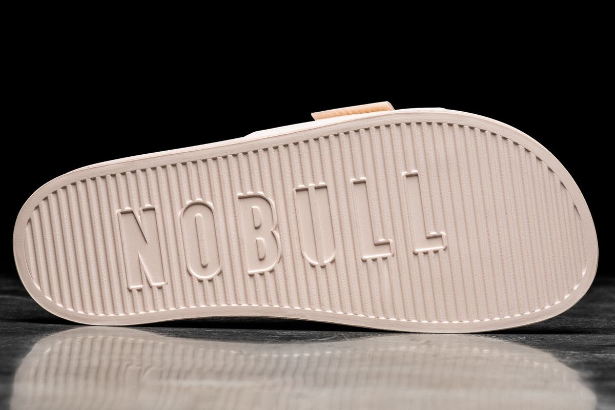 Nobull Adjustable Men's Slides Pink | Australia (NY8916)